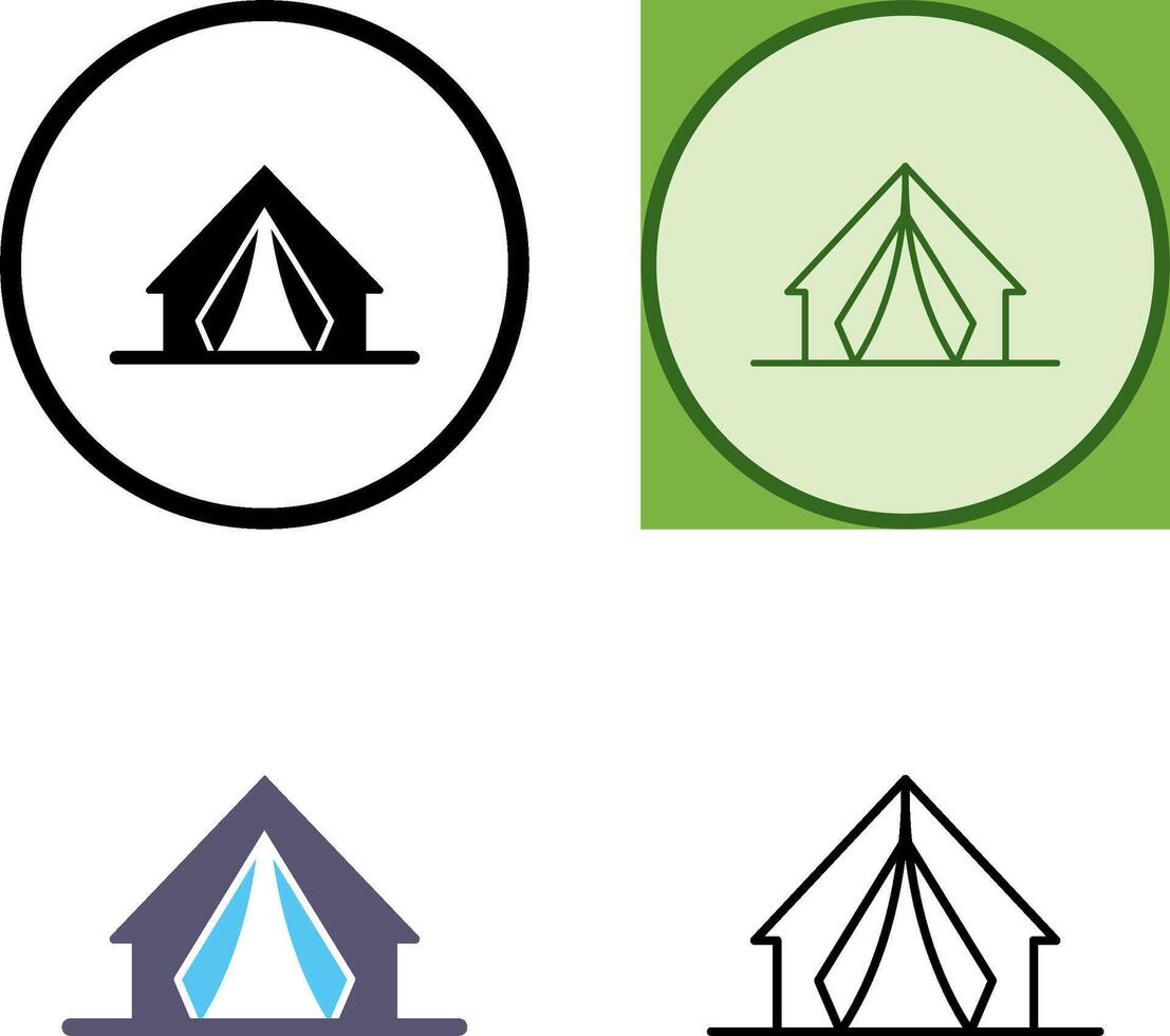 Camp Icon Design vector