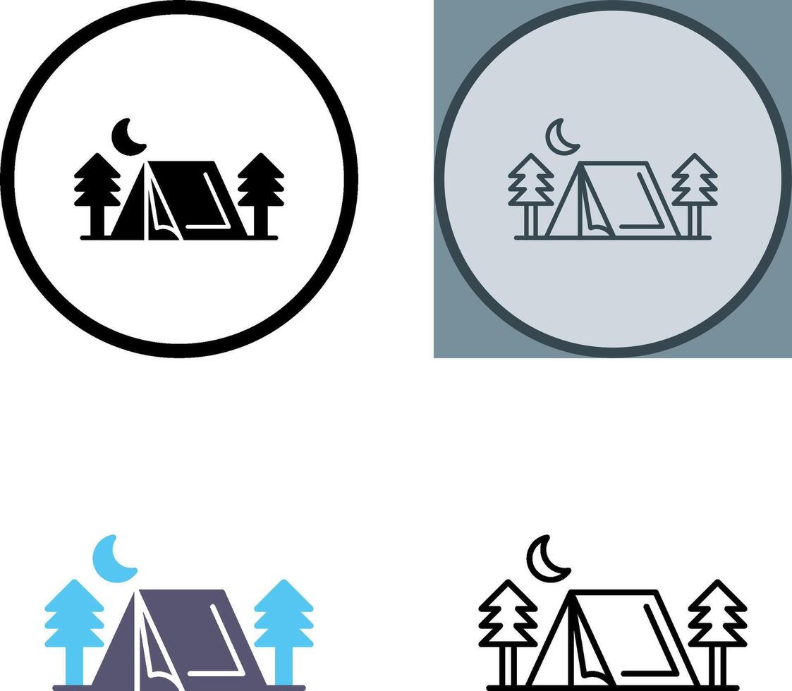 Tent Icon Design vector