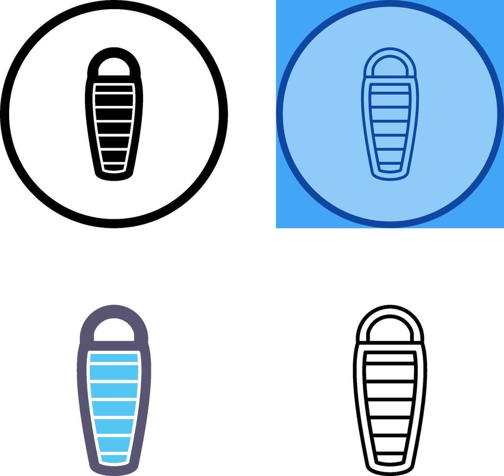 Sleeping Bag Icon Design vector