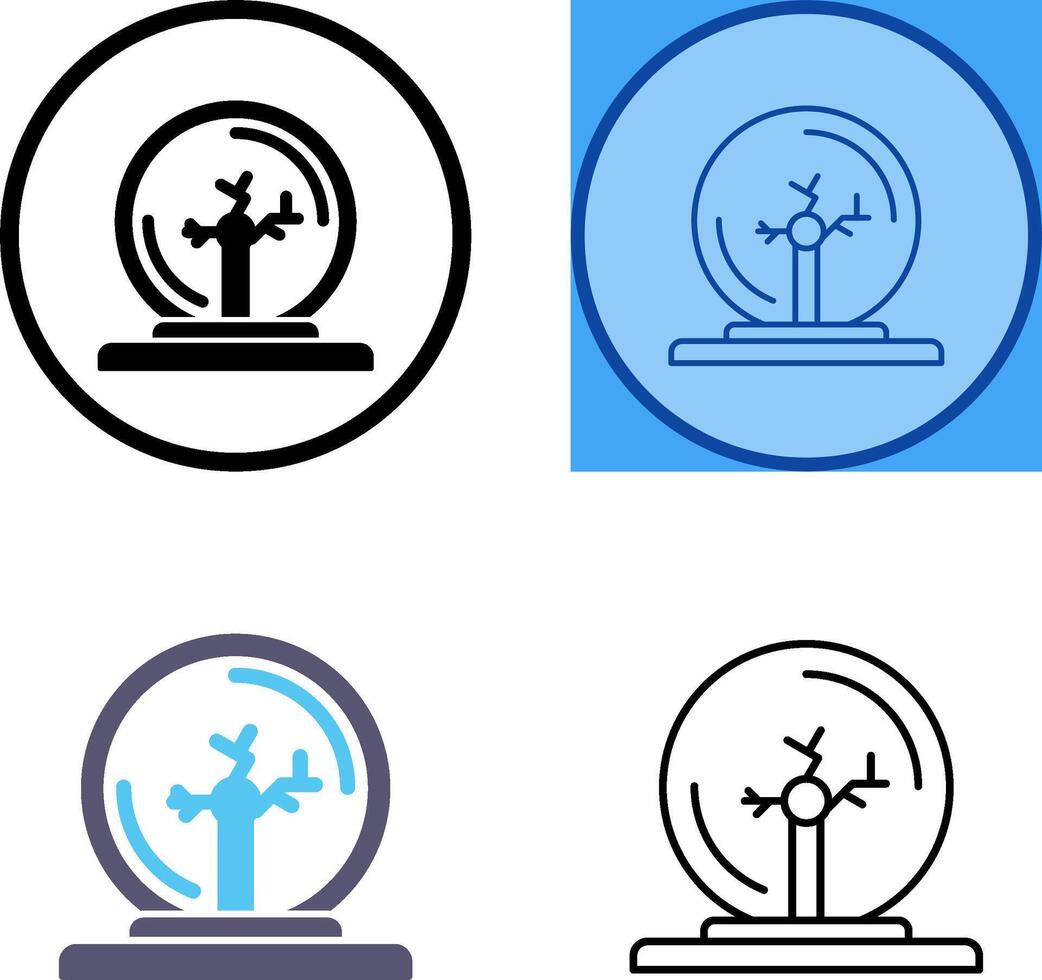 Plasma Ball Icon Design vector
