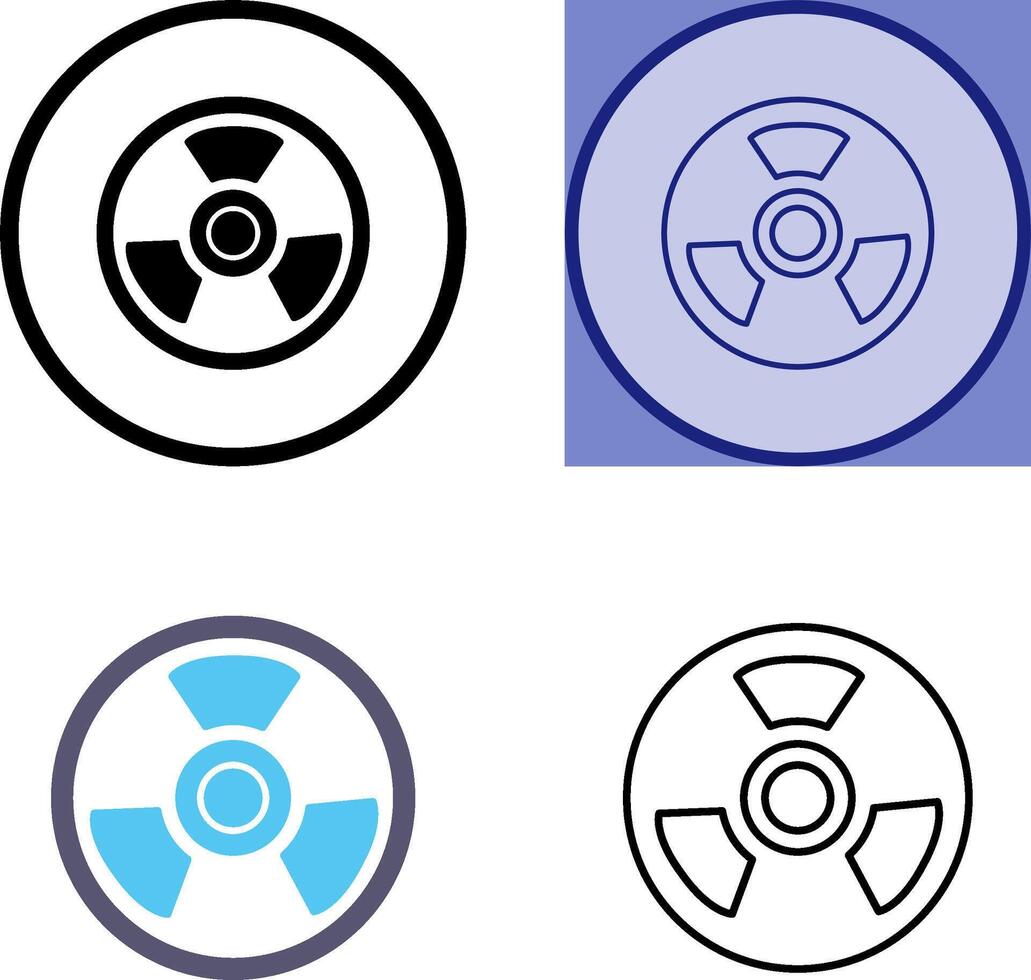 Nuclear Icon Design vector