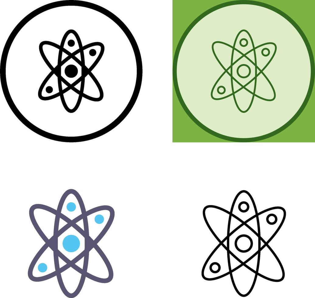 Atom Icon Design vector
