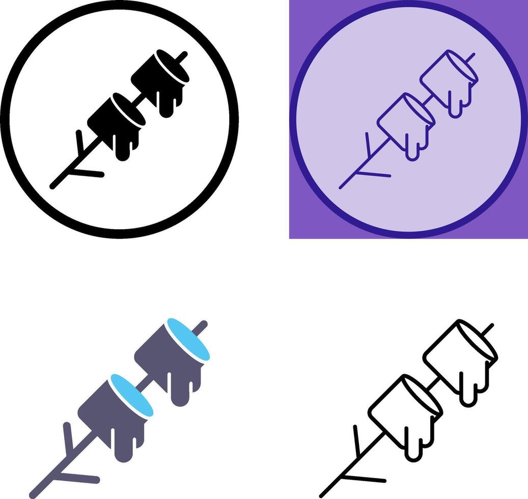 Marshmallows Icon Design vector