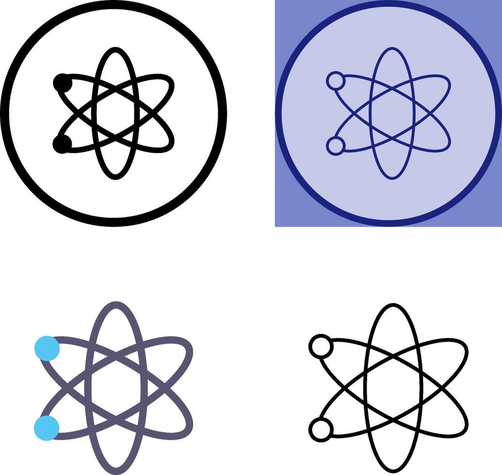 Atom Icon Design vector