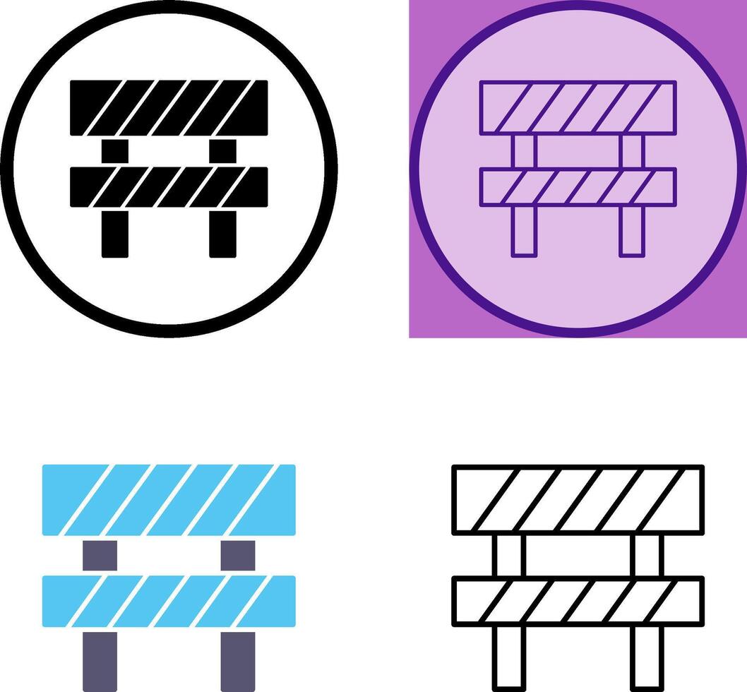 Barrier Icon Design vector