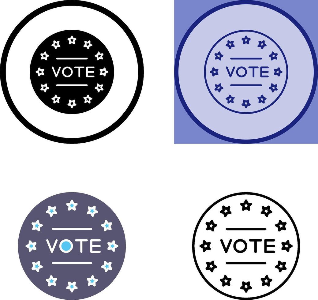 Vote Icon Design vector