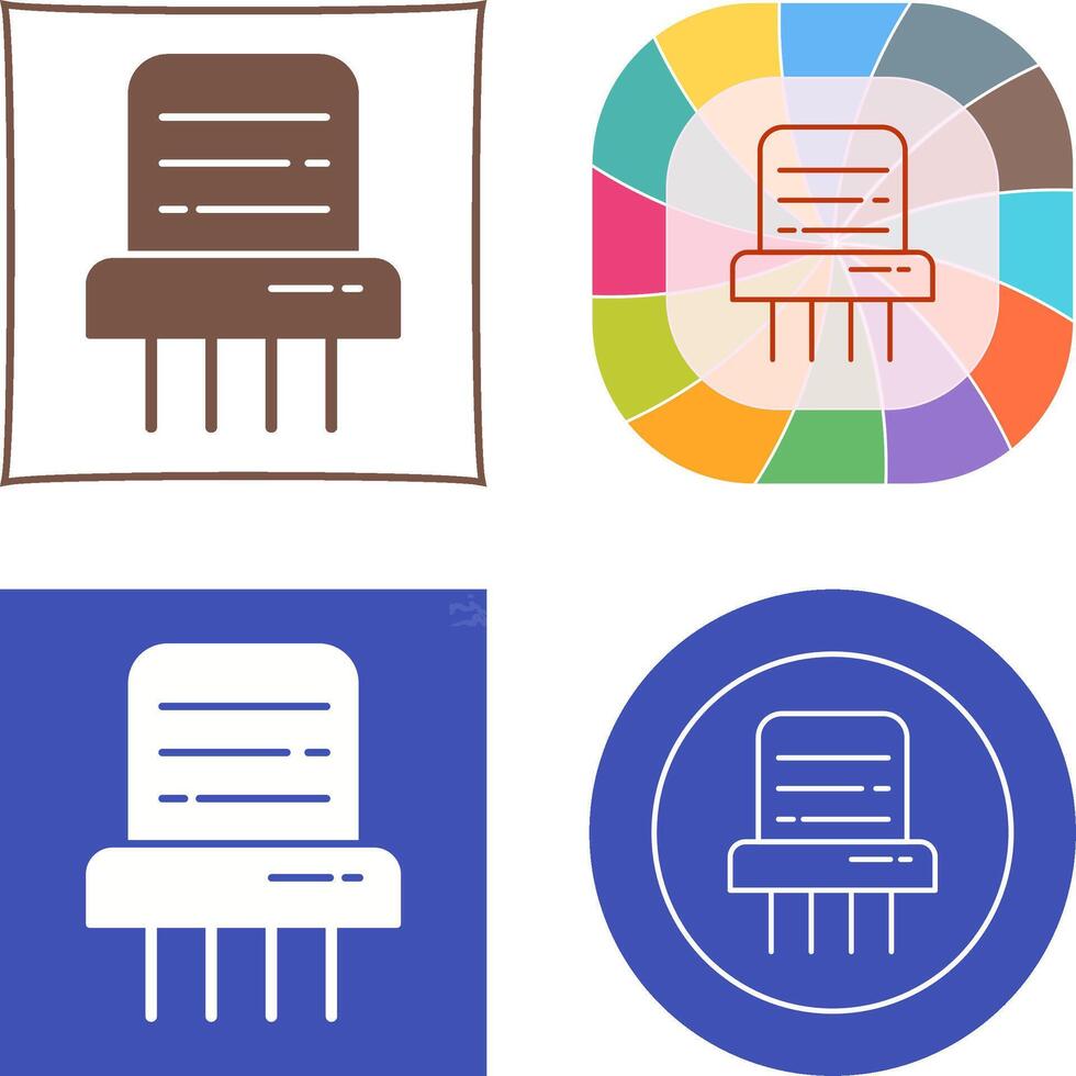 Paper Shredder Icon Design vector