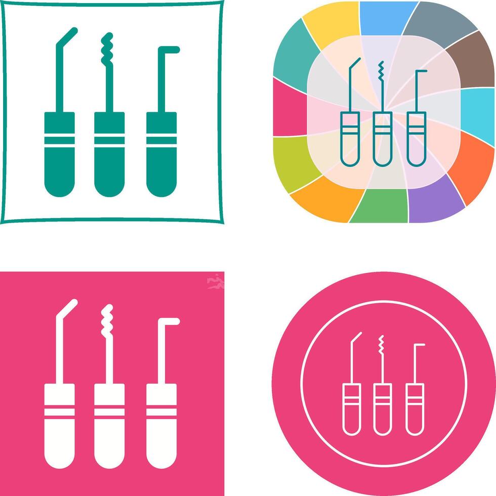 Lockpick Icon Design vector