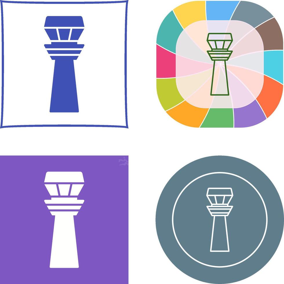 Control Tower Icon Design vector