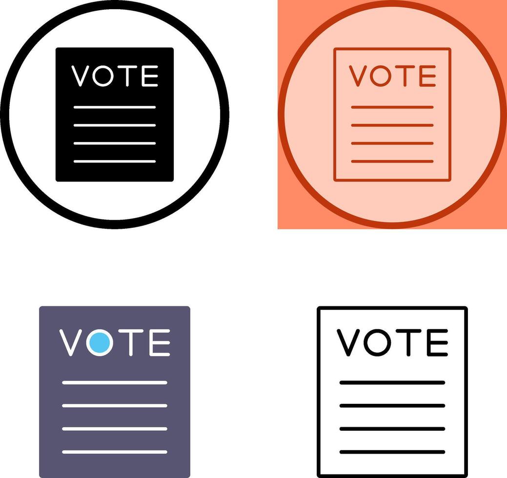 diseño de icono de voto vector