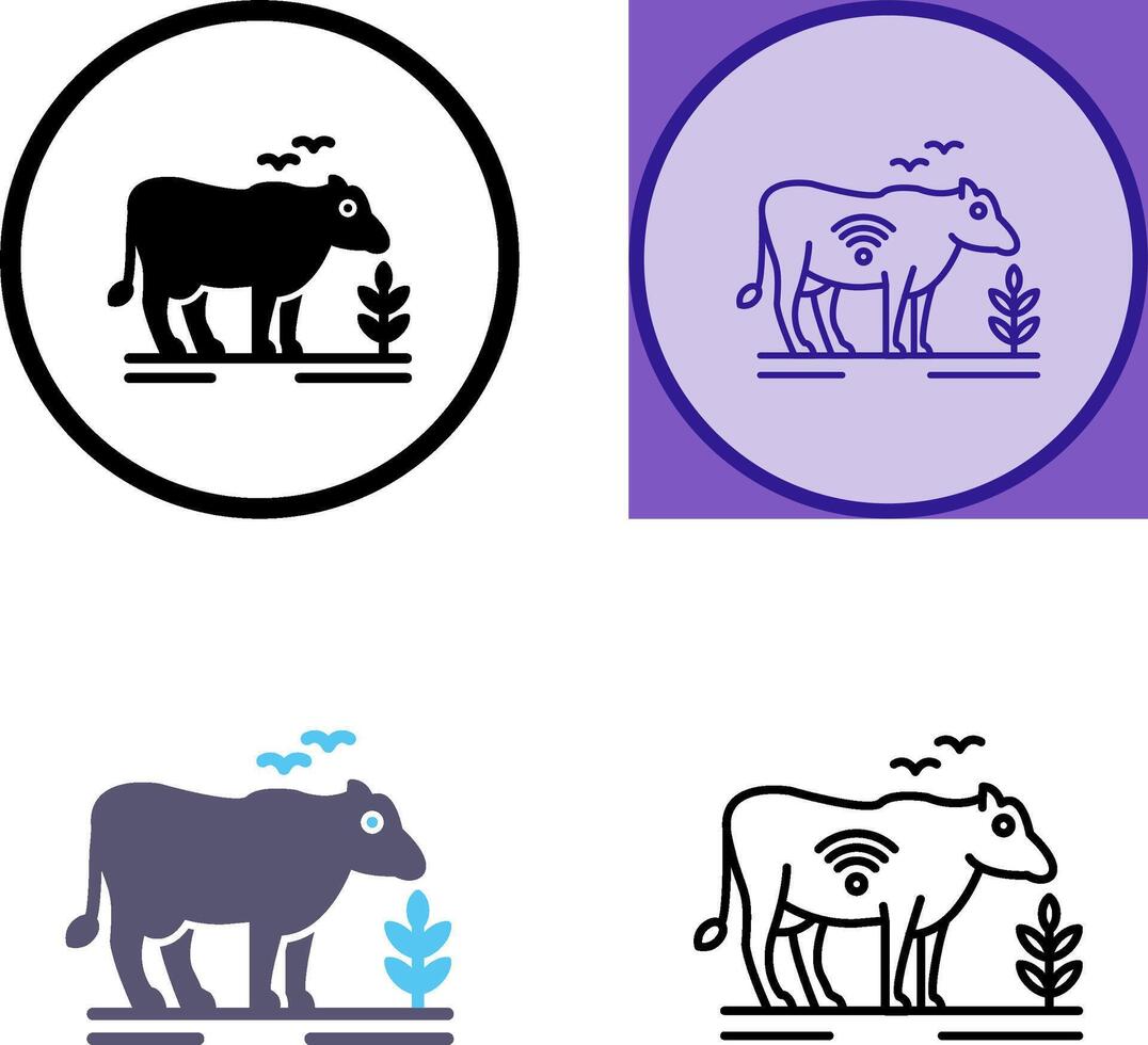 Cattle Icon Design vector