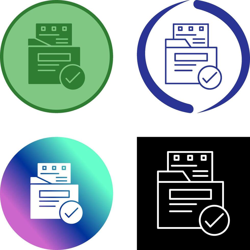 File Protection Icon Design vector