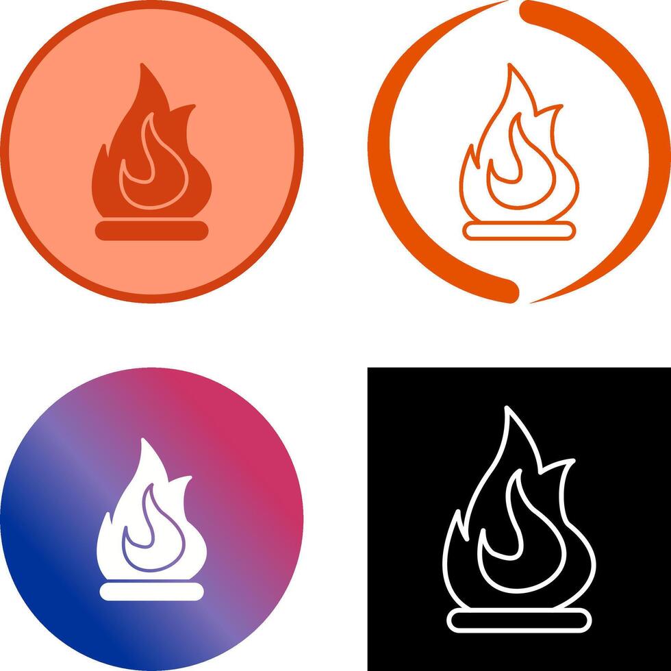 Fire Icon Design vector
