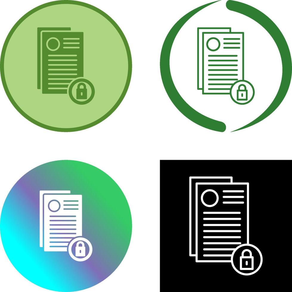 Privacy Icon Design vector