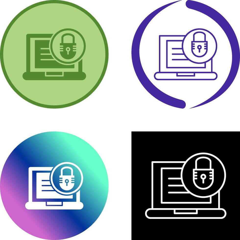 Padlock Icon Design vector