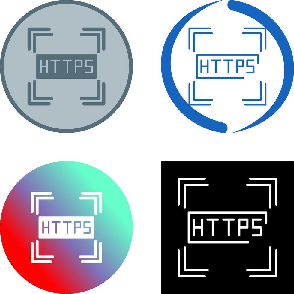 Https Icon Design vector