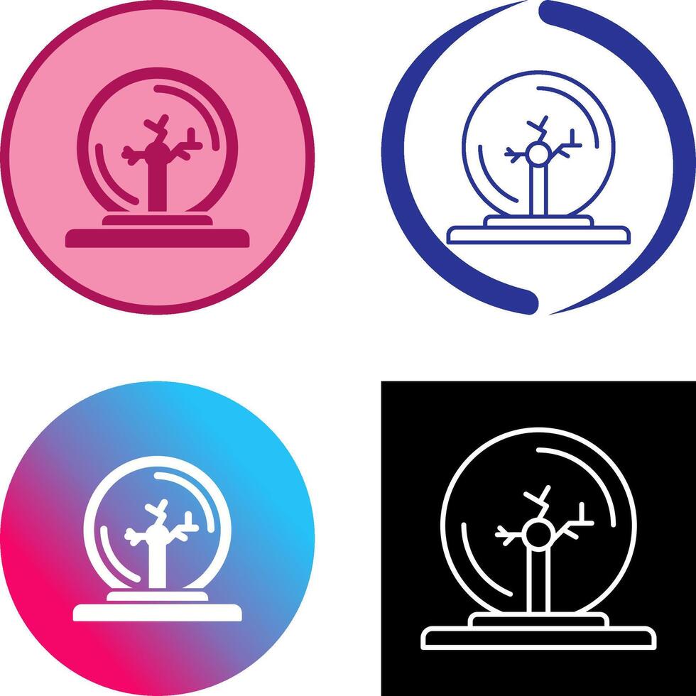 Plasma Ball Icon Design vector