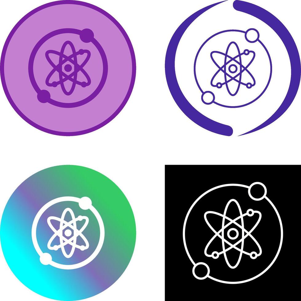 Proton Icon Design vector