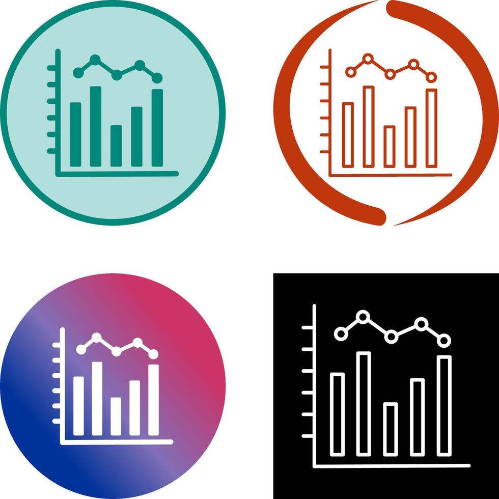 Histogram Icon Design vector