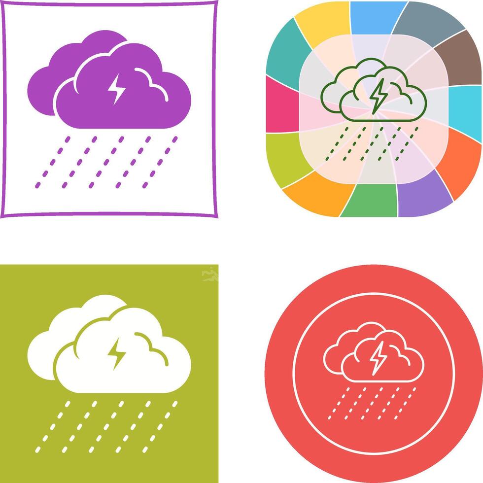 Rainy Day Icon Design vector