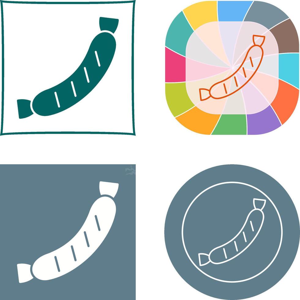 Sausage Icon Design vector