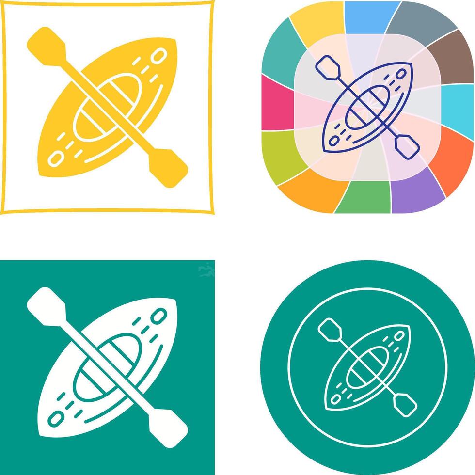Kayak Icon Design vector