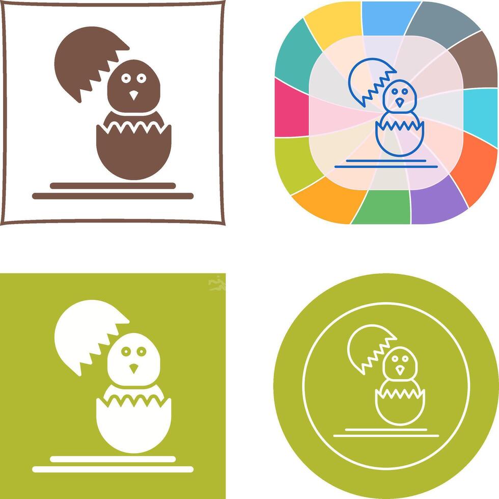 Chick Icon Design vector