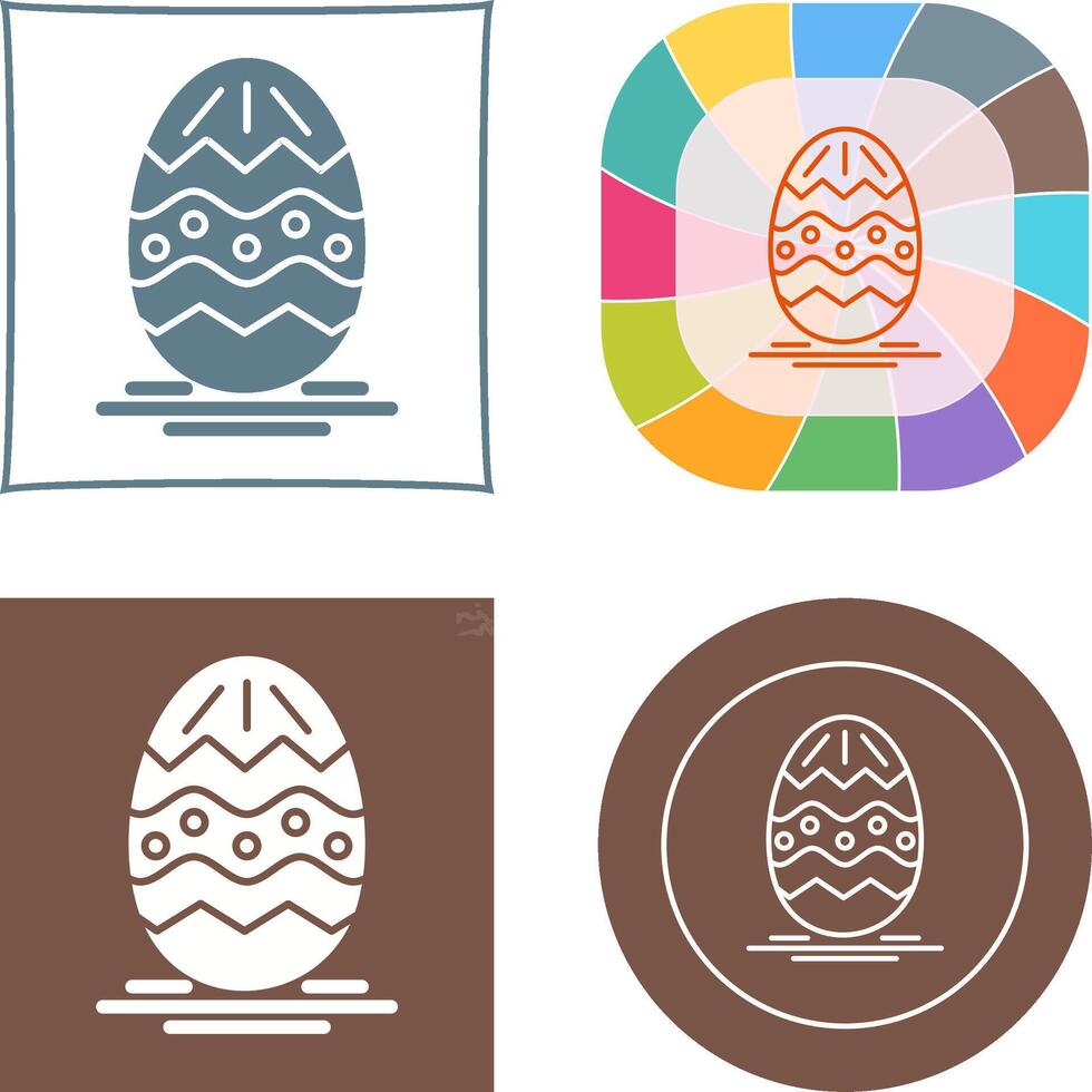 Easter Egg Icon Design vector