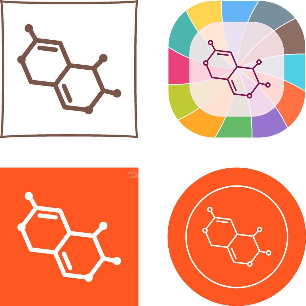 Molecule Icon Design vector