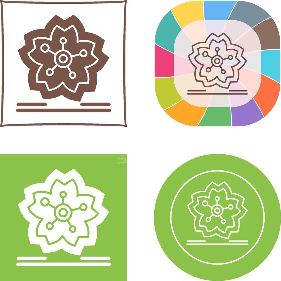 Cherry Blossom Icon Design vector