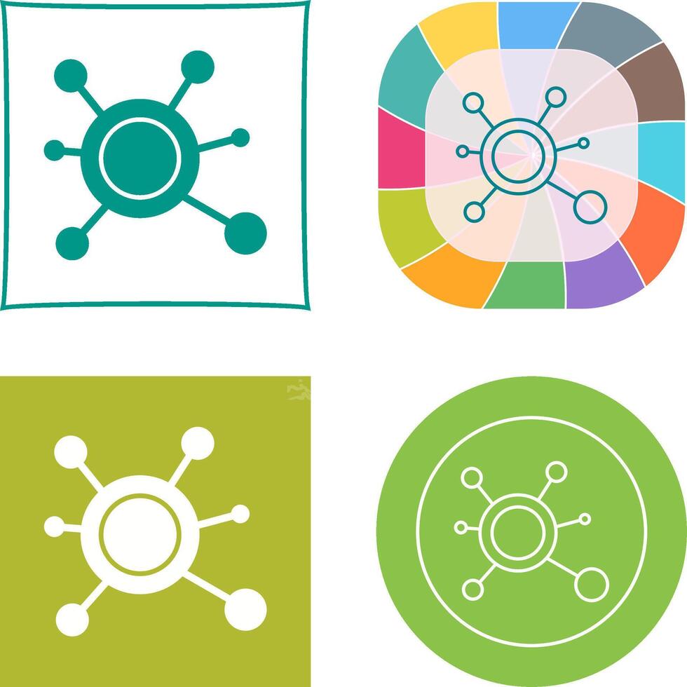 Molecule Icon Design vector