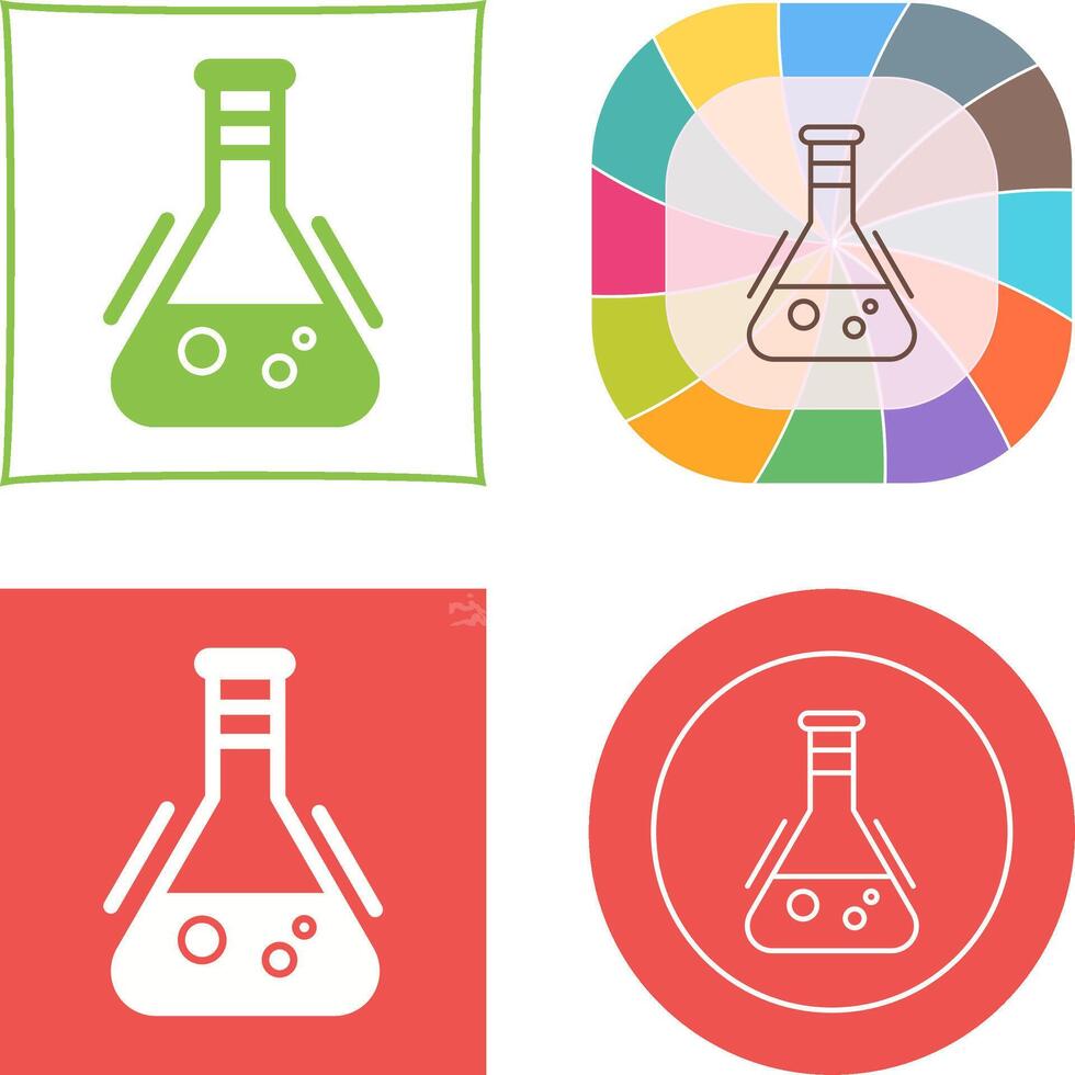 Flask Icon Design vector