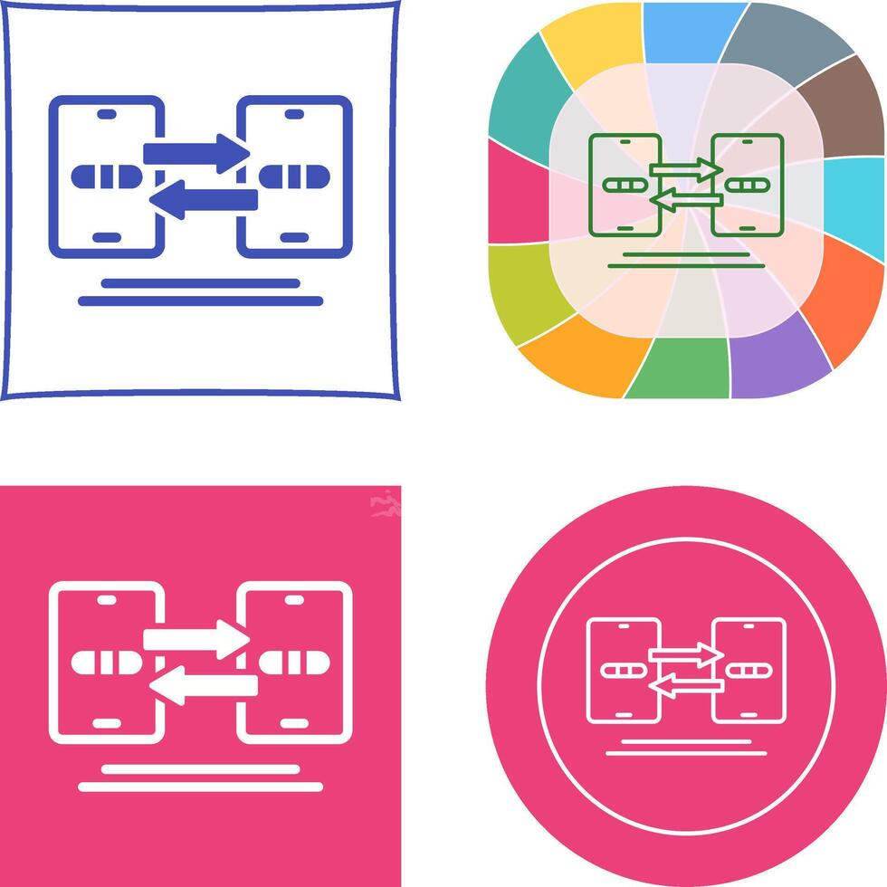 Data Synchronization Icon Design vector