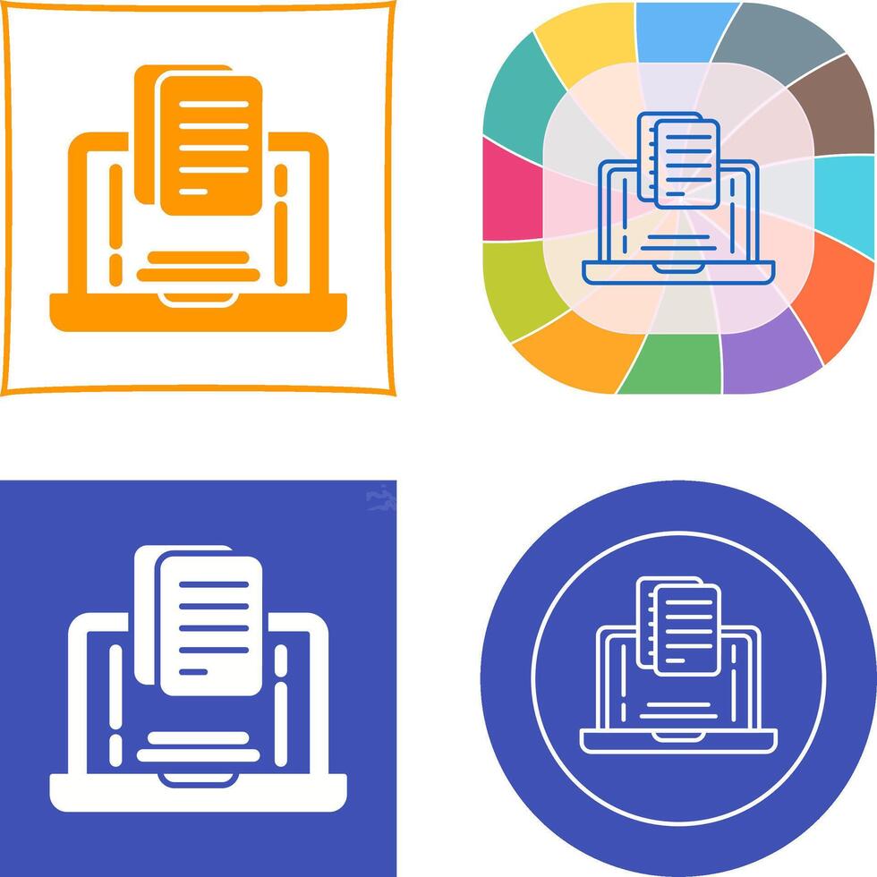 Document Icon Design vector