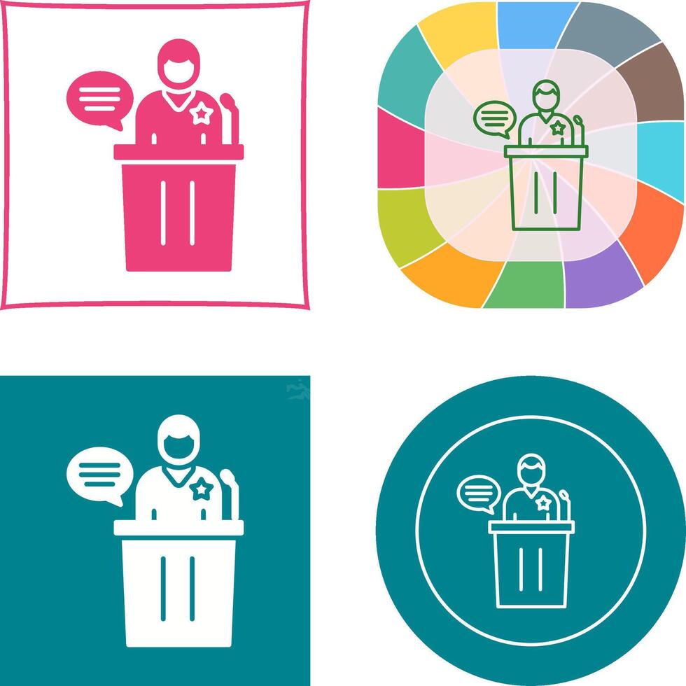 Debate Icon Design vector