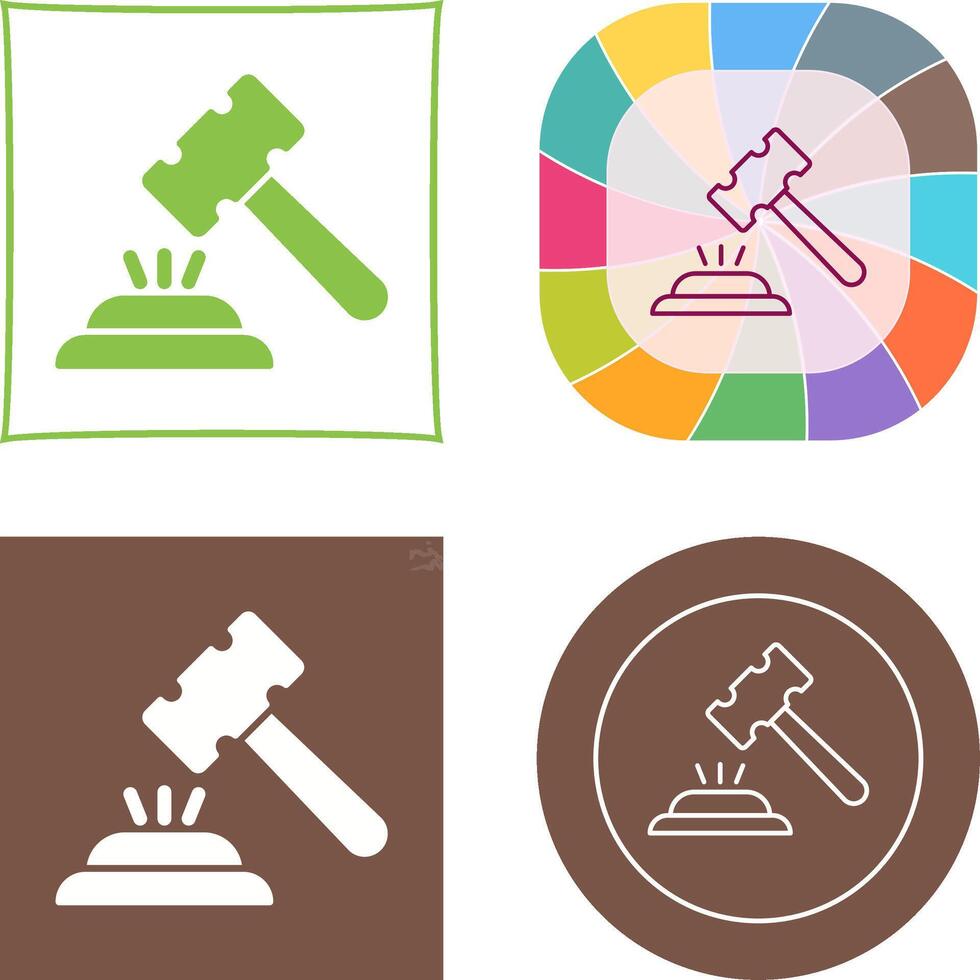 Gavel Icon Design vector