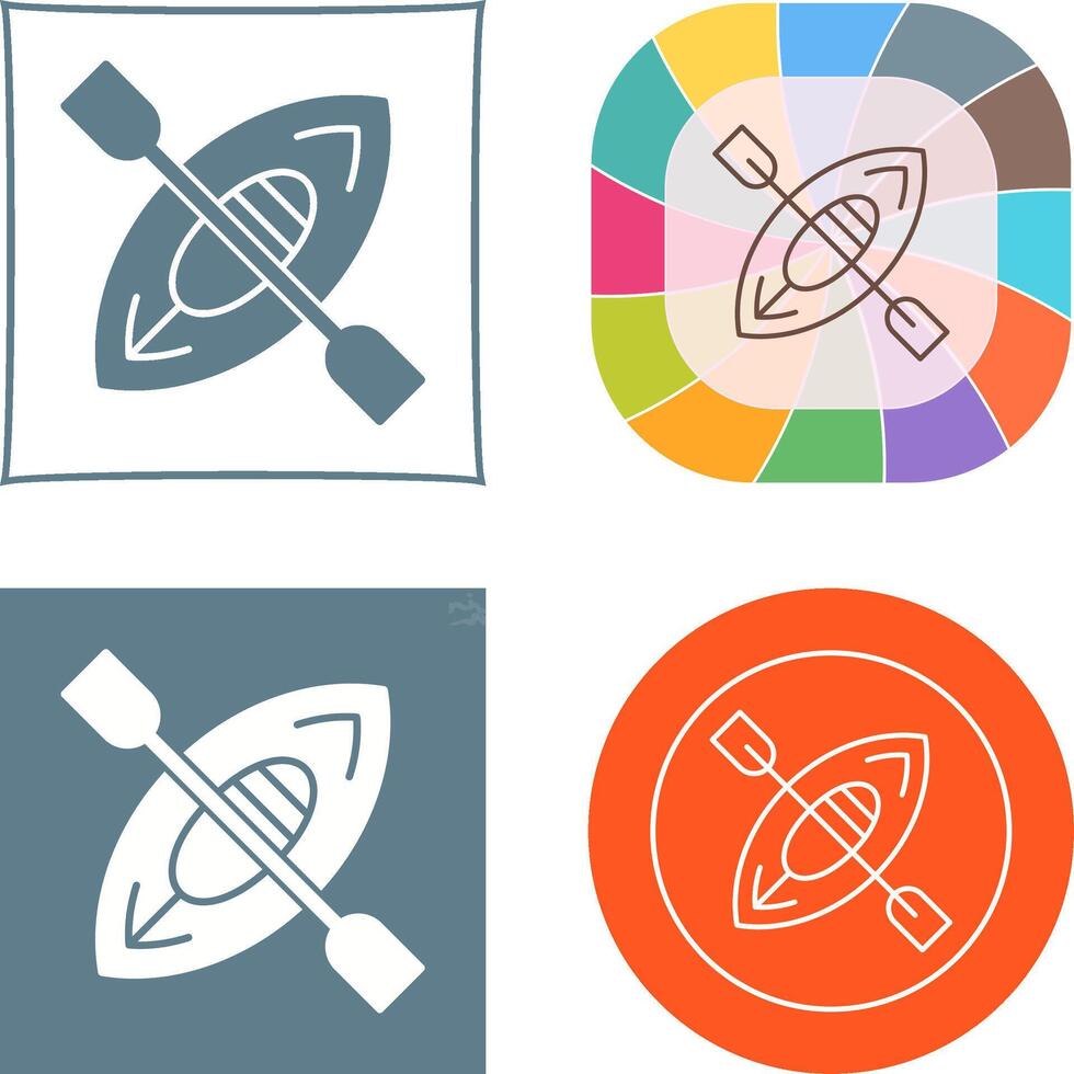 Kayak Icon Design vector