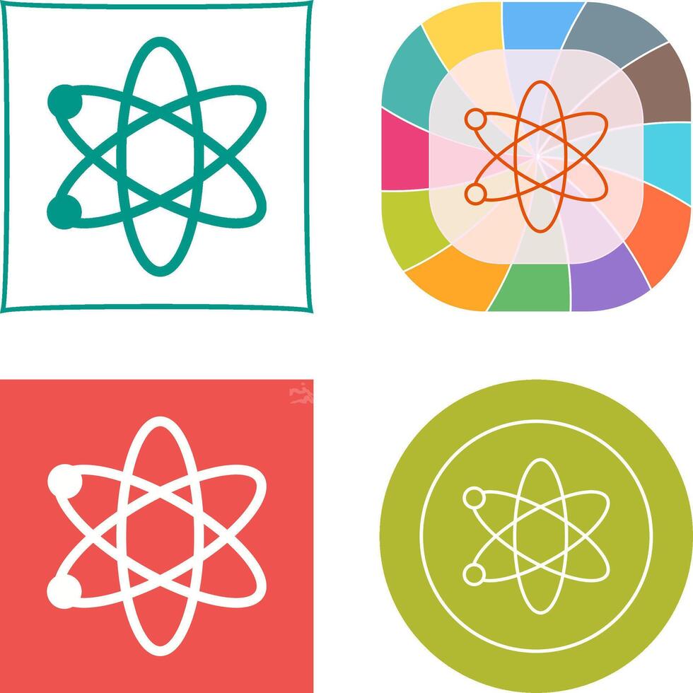 Atom Icon Design vector