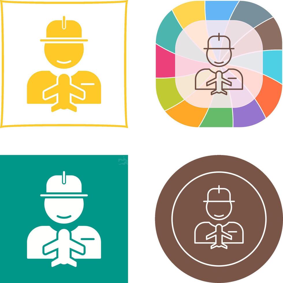 Worker Icon Design vector