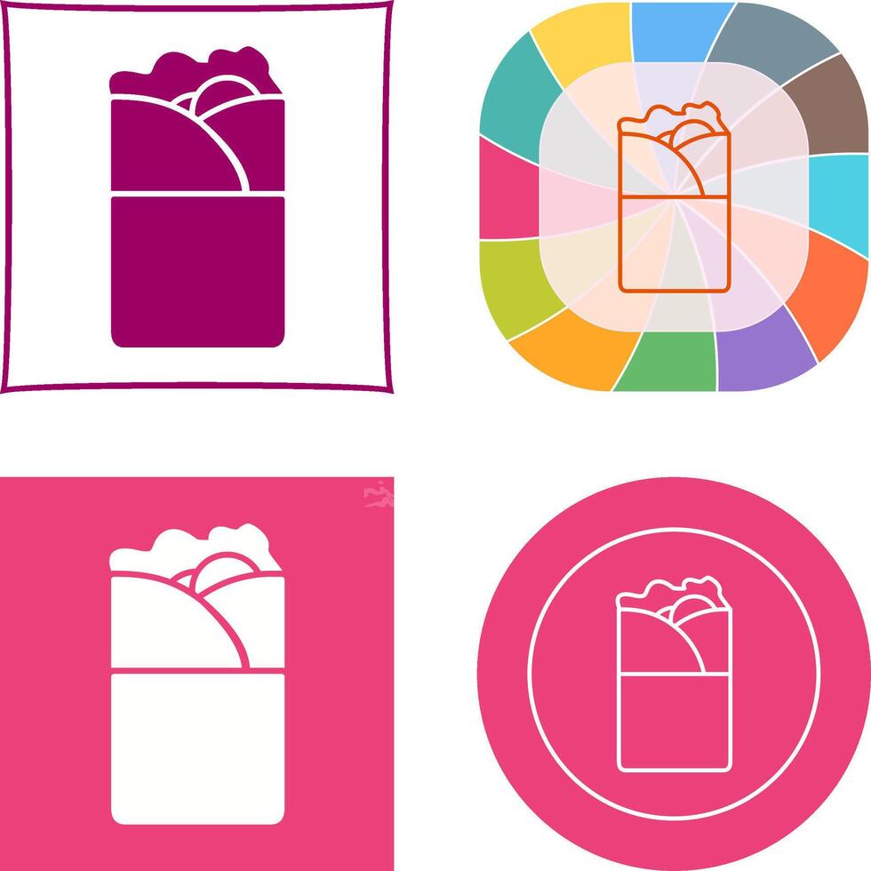 Kebab Icon Design vector