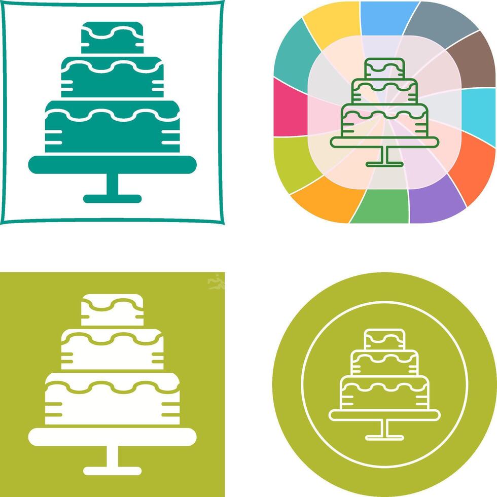 Cake Icon Design vector