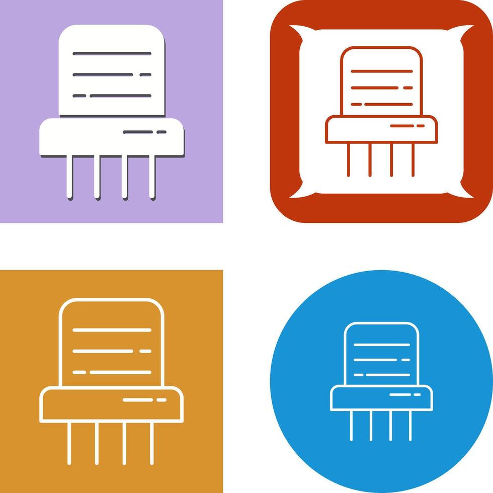 Paper Shredder Icon vector
