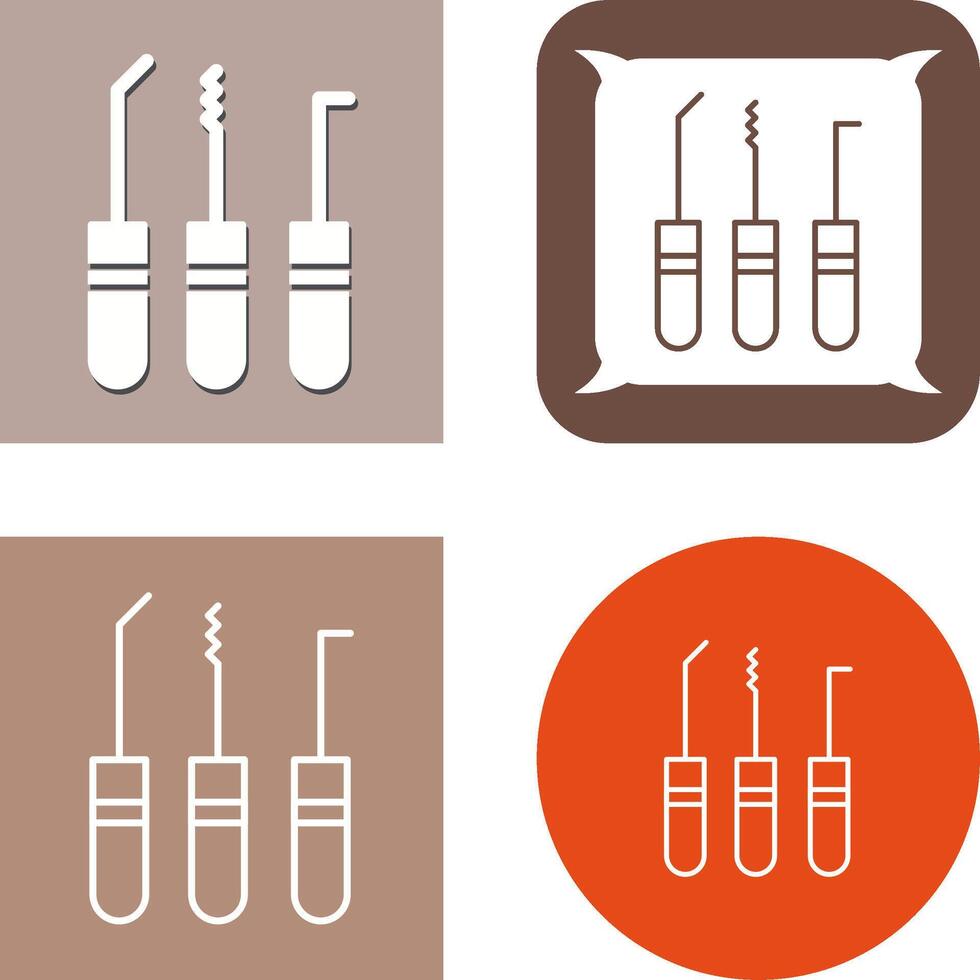 Lockpick Icon Design vector
