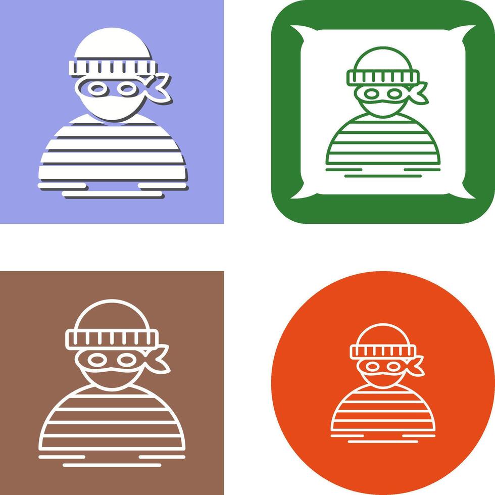 Thief Icon Design vector
