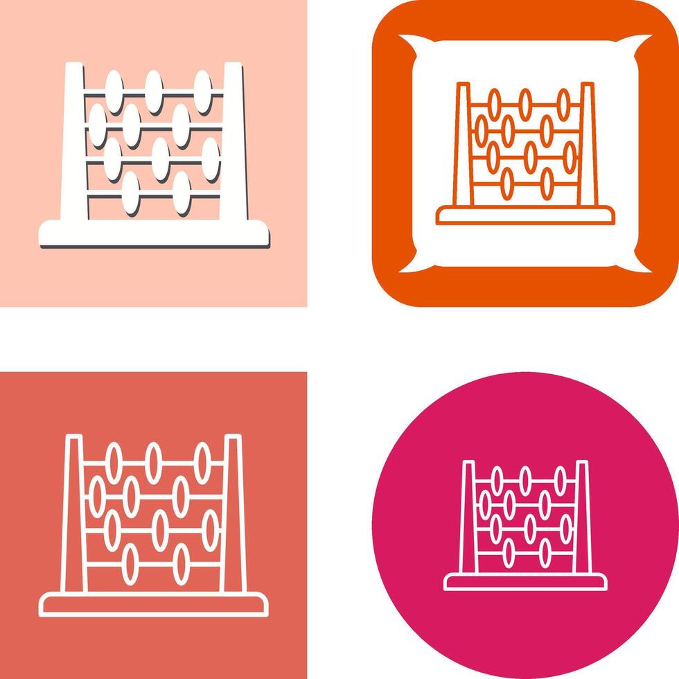 Abacus Icon Design vector