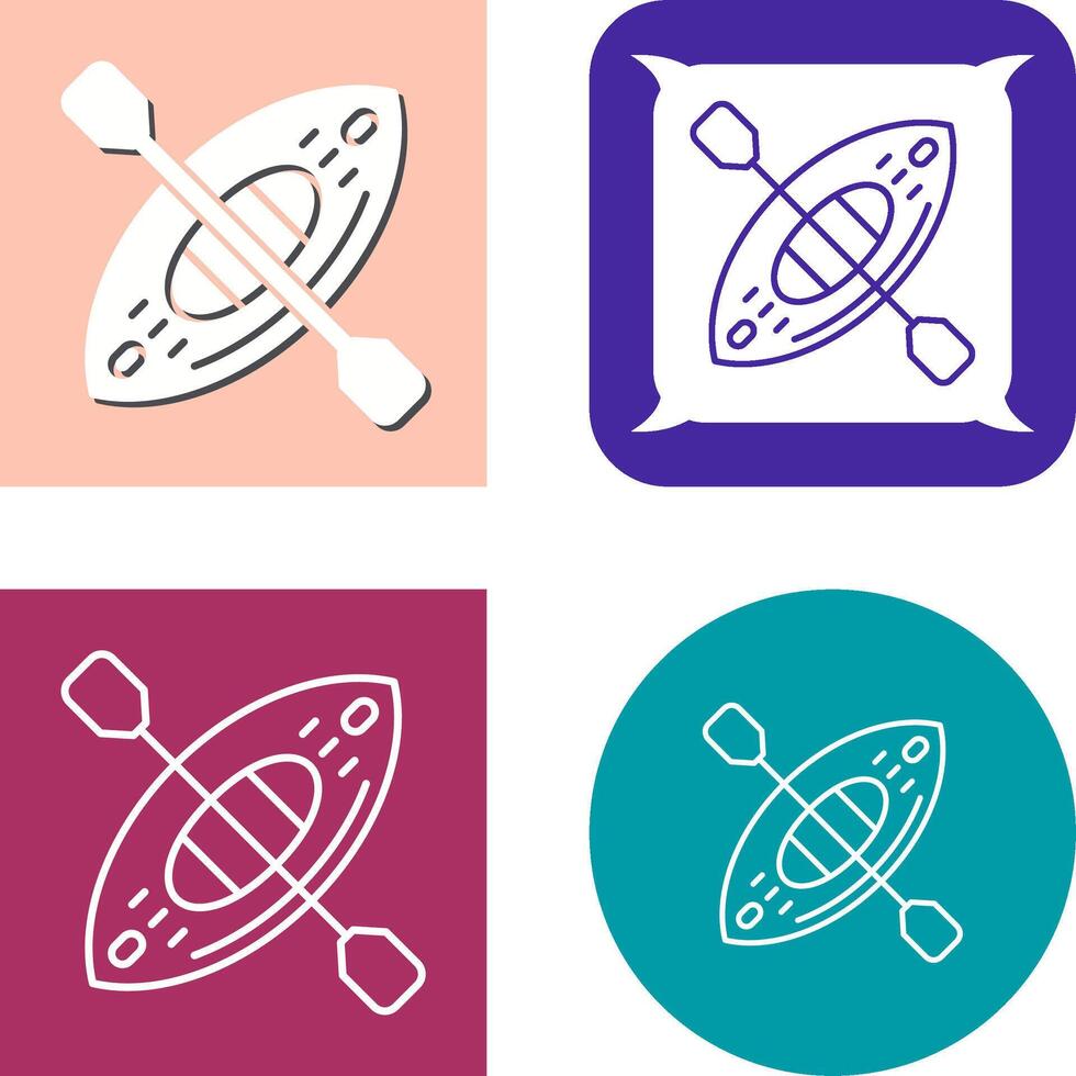 Kayak Icon Design vector