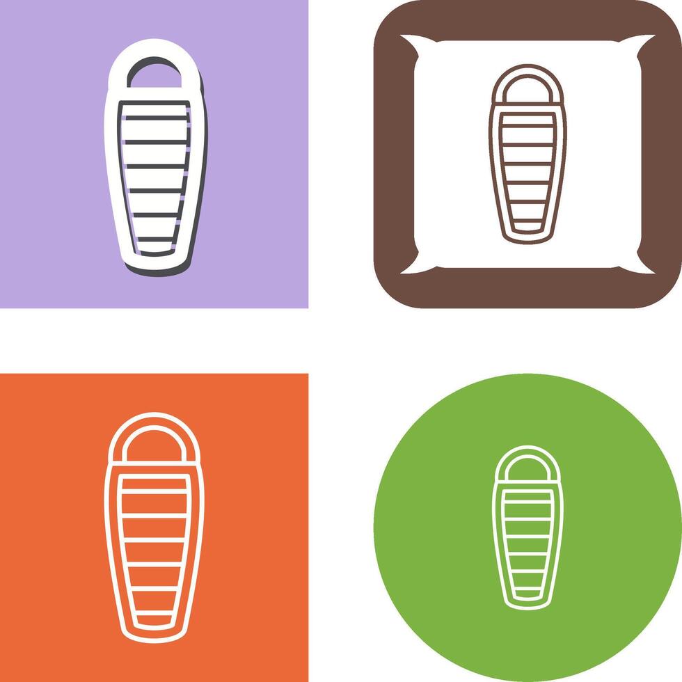 Sleeping Bag Icon vector
