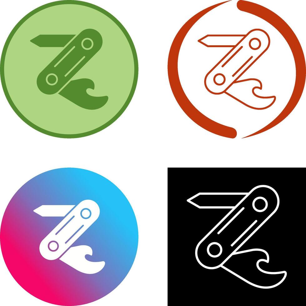 Swiss Army Knife Icon Design vector