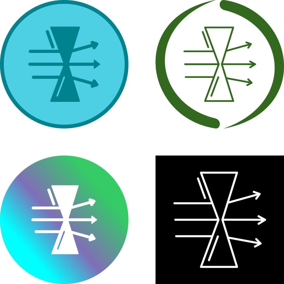 Dispersion Icon Design vector