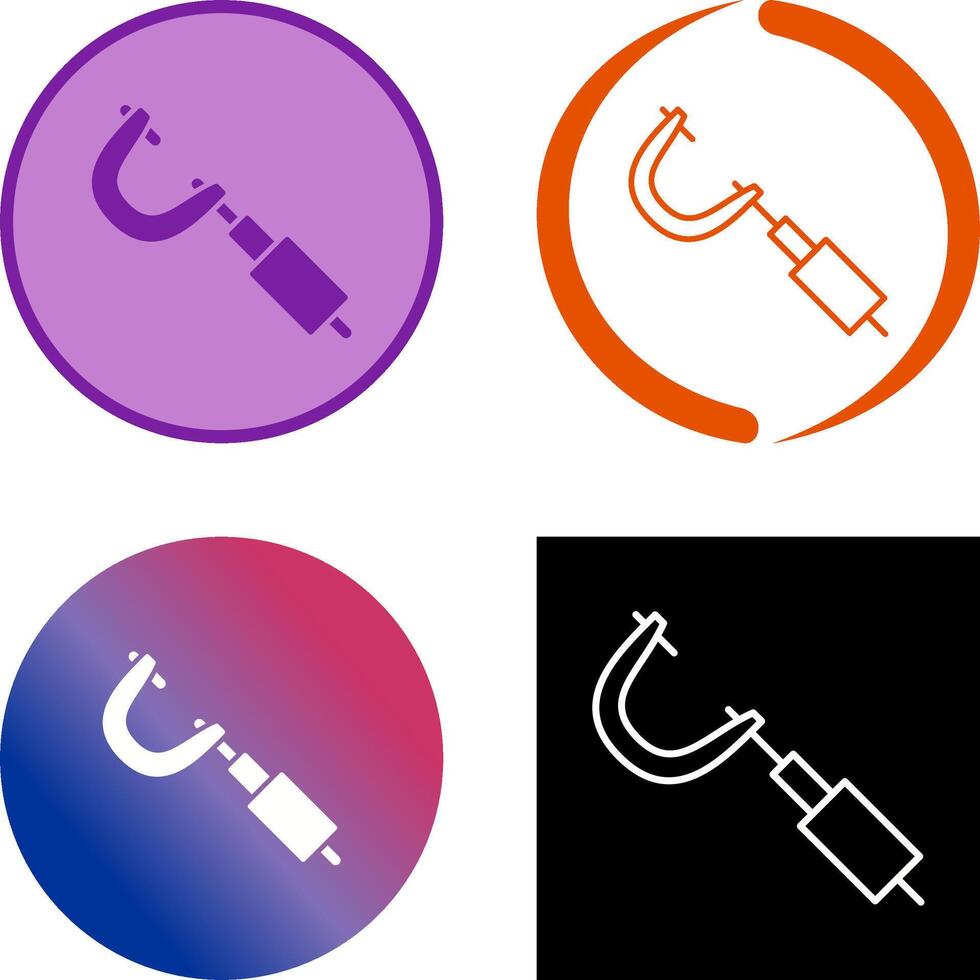 Micrometer Icon Design vector